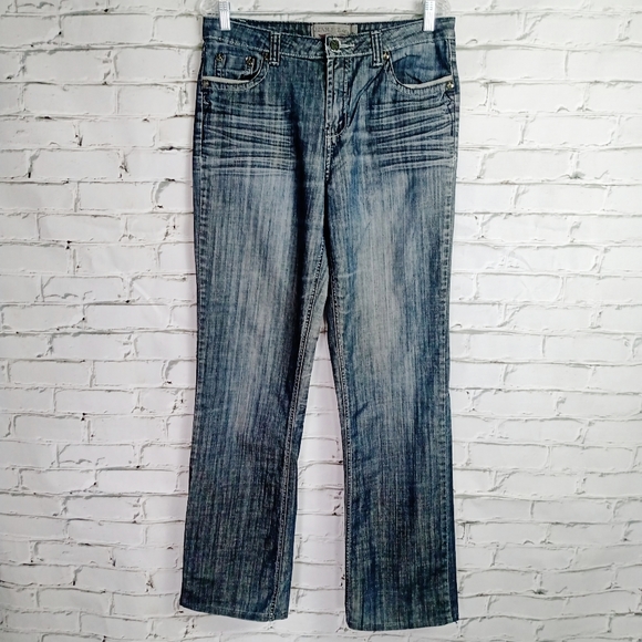 LOIS Womens Distressed Relaxed Blue Jeans Size 10 - Picture 2 of 14